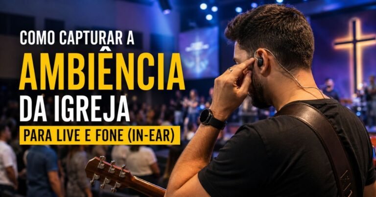 Como Capturar a Ambiência da Igreja para Live e Fone (In-Ear)