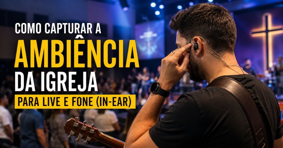 Como Capturar a Ambiência da Igreja para Live e Fone (In-Ear)